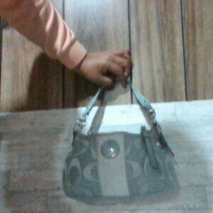 Coach Light Grey Hobo purse